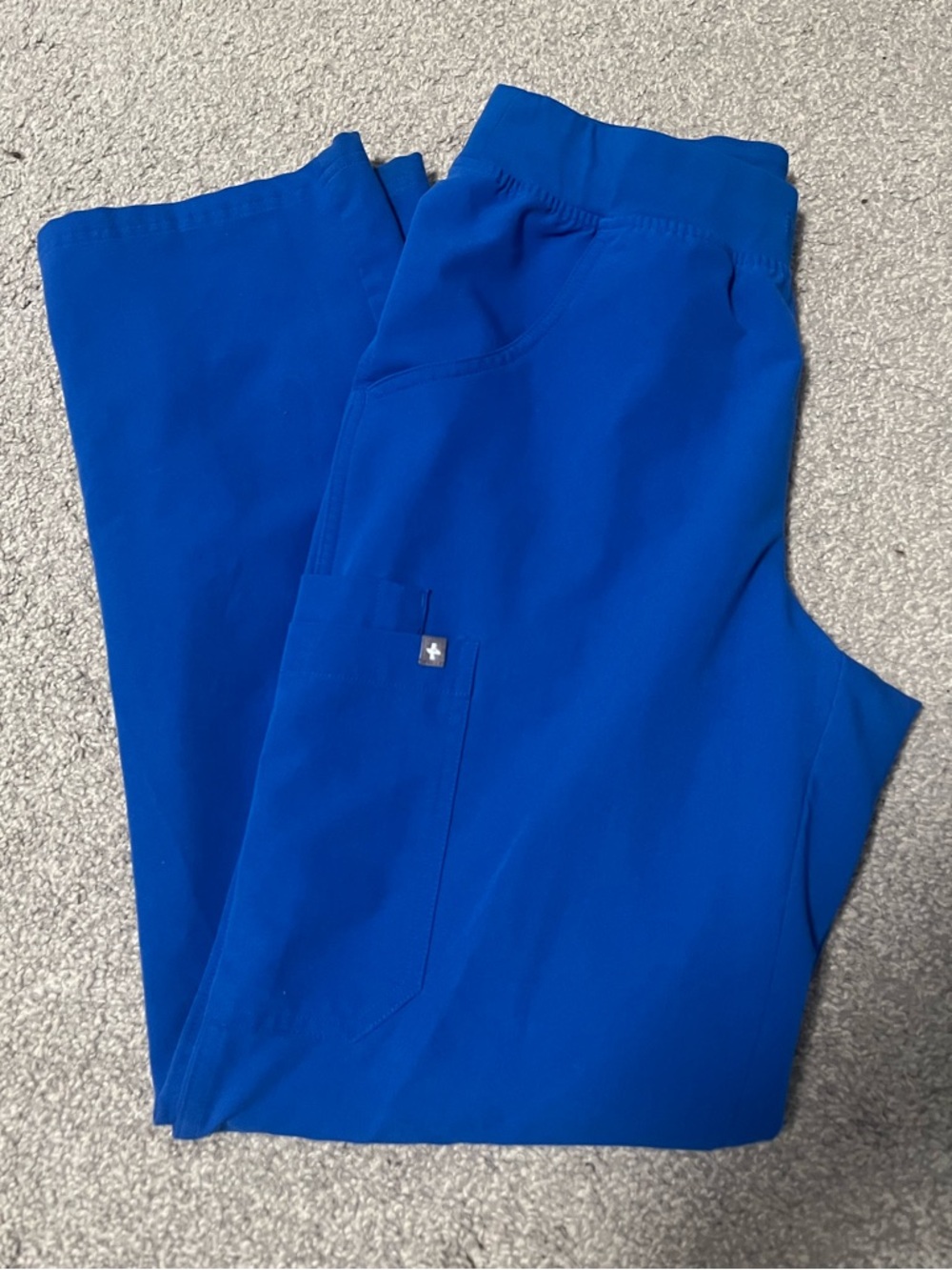Figs Kade Cargo Royal Blue Scrubs, Sized small regular length